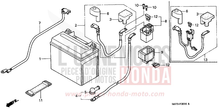 BATTERY for Super Blackbird ACCURATE SILVER METALLIC (NH146) from 2001